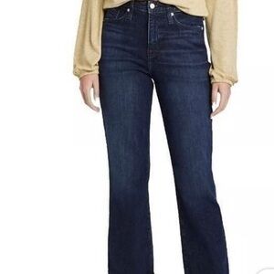 A New Day High Rise Bootcut Straight Hip Thigh Dark Wash Jeans PLUS 16 Short